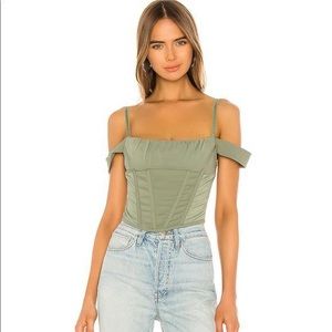I. AM.GIA Bridget Corset Top in Green